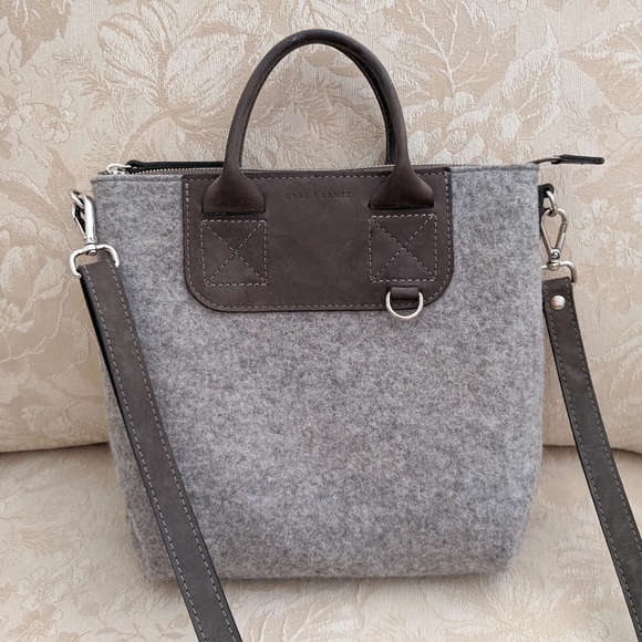 Graf Lantz Handbags - Graf Lantz Bedford Crossbody Bag Gray Wool Purse